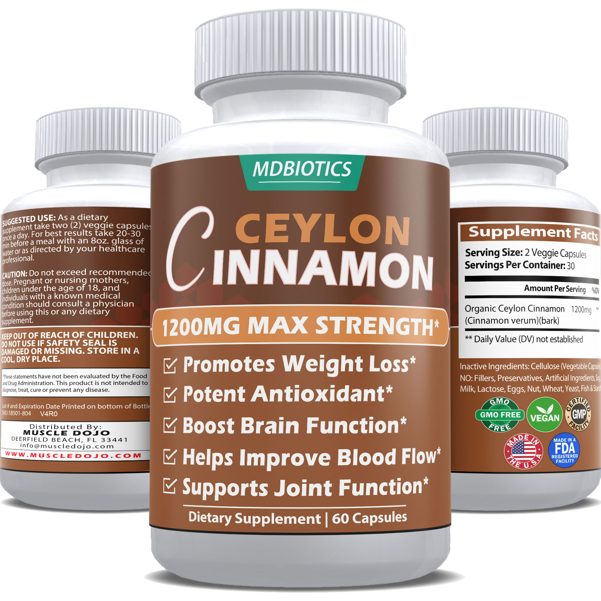 Ceylon Cinnamon Supports Weight Loss, Blood Flow, Brain & Joint